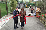 Zoodirektor Rasem Baban und Bürgermeisterin Chrsitine Strobl eröffneten am 27.03.2015 die neuen Menschenaffen-Anlagen (©Foto: MartiN Schmitz)